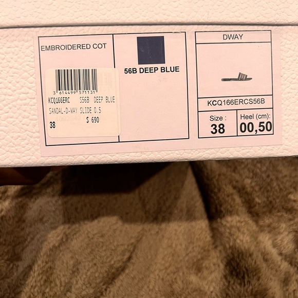 Brand New Christian Dior Slide Sandals EU size 38 U.S. Size 7 - Picture 5 of 6